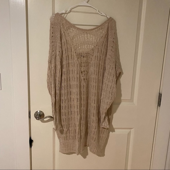 Free People Pretty in Pointelle Tunic Sweater NWOT XS - Picture 7 of 15